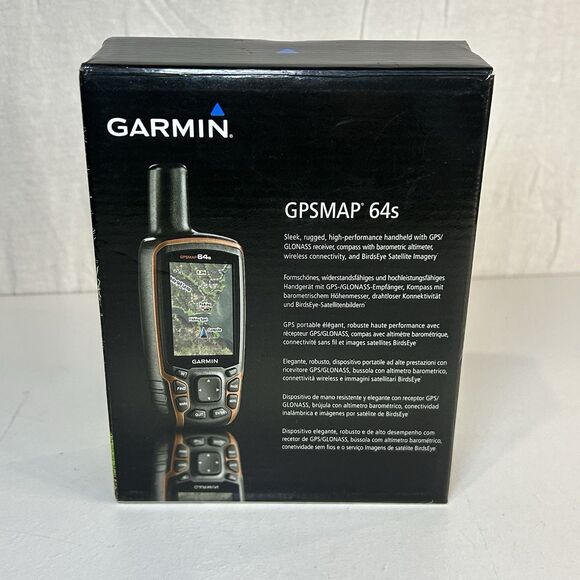 Garmin GPSMAP 64s Handheld GPS Unit Original Box & Accessories Tested Works - Picture 1 of 12